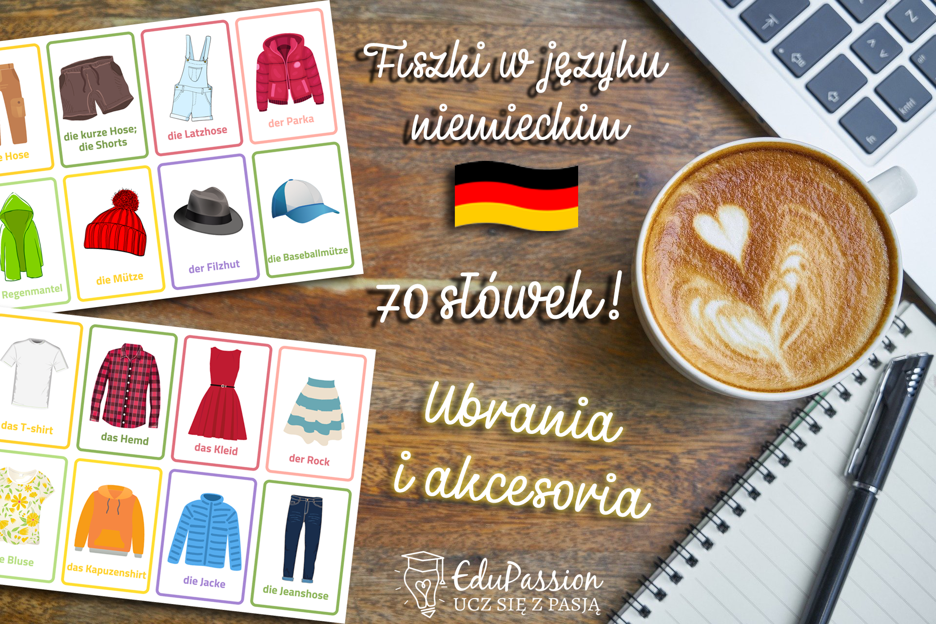 Fiszki Niemiecki Online Za Darmo Fiszki z obrazkami – ubrania i akcesoria (niemiecki) – EduPassion