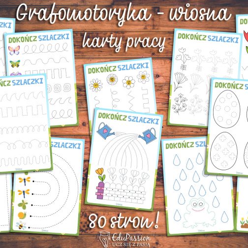 Grafomotoryka - wiosna