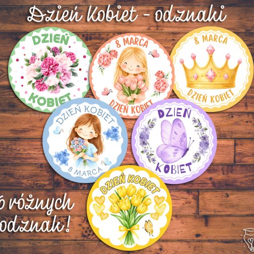 Dzień Kobiet - odznaki