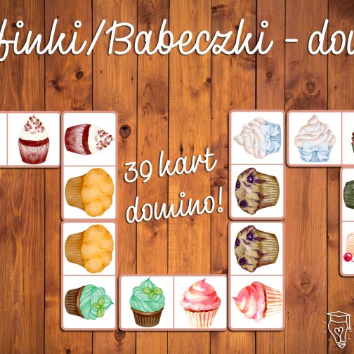 Muffinki/babeczki - domino (wersja 2)
